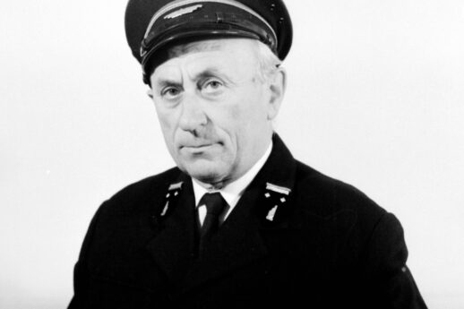 Bogdan Pokropiński w mundurze. Zdjęcie wykonał Jerzy Szeliga w 1993 roku.