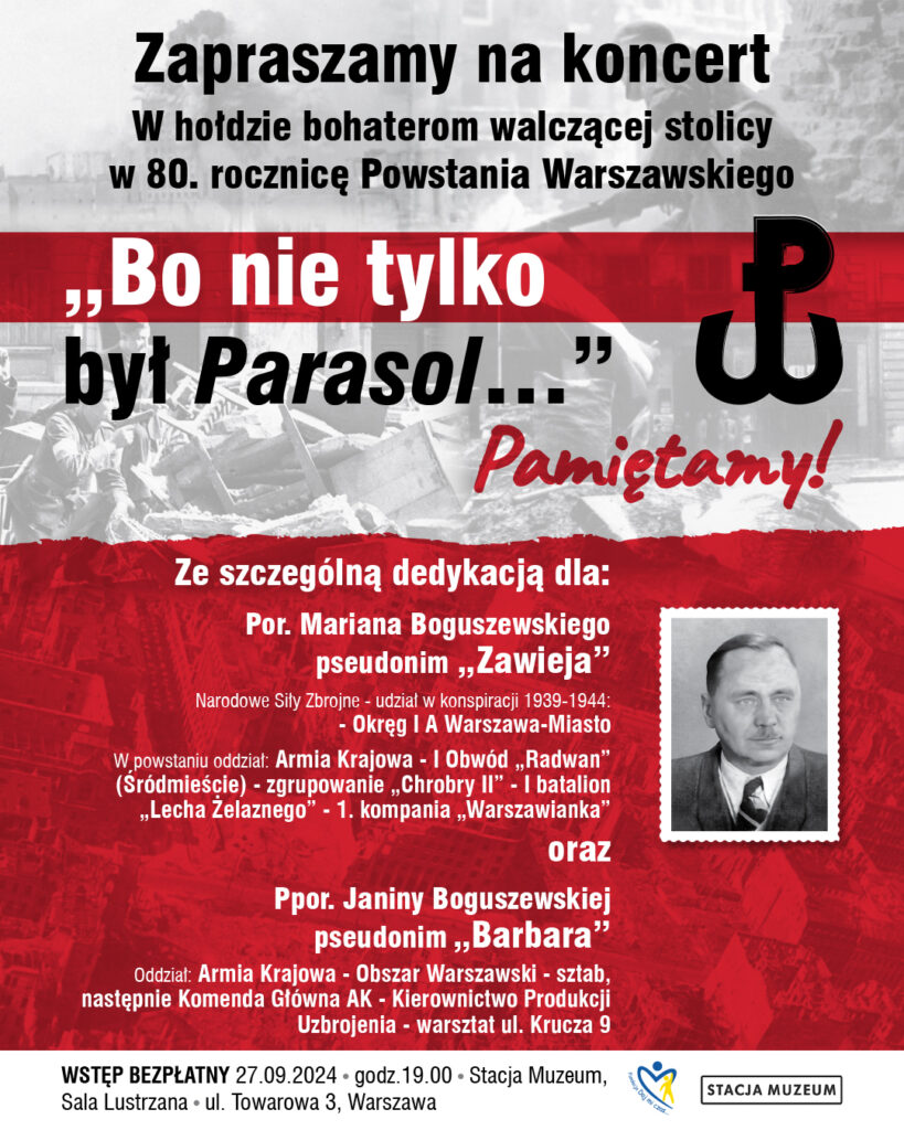 plakat koncertu powstańczego