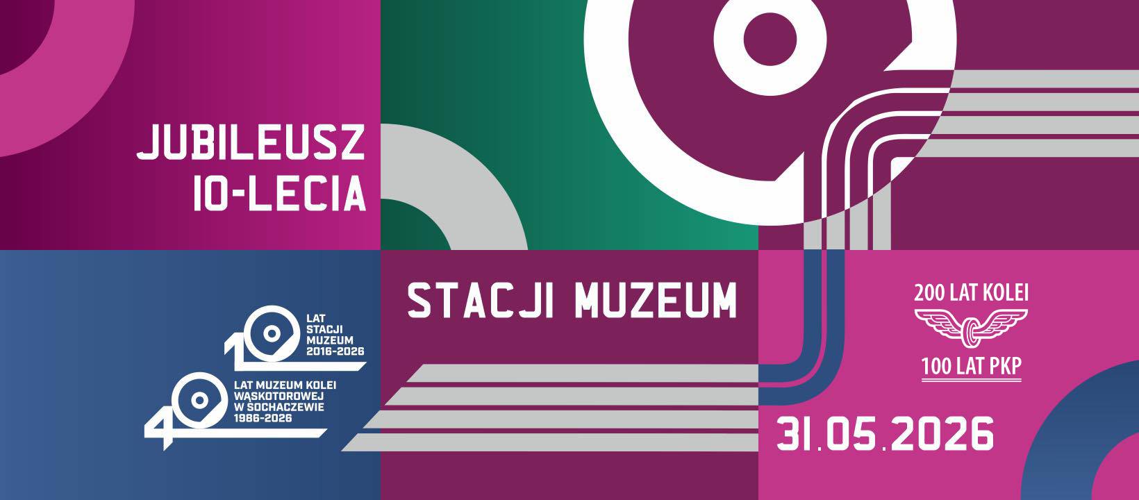 Grafika jubileuszowa 10-lecia Stacji Muzeum